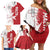 Custom Malta Football Family Matching Off Shoulder Short Dress and Hawaiian Shirt Go Champions Flag Style