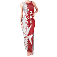Custom Malta Football Family Matching Tank Maxi Dress and Hawaiian Shirt Go Champions Flag Style