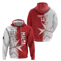 Custom Malta Football Hoodie Go Champions Flag Style