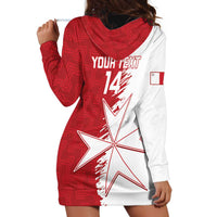 Custom Malta Football Hoodie Dress Go Champions Flag Style