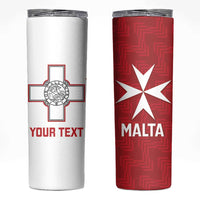 Custom Malta Football Skinny Tumbler Go Champions Flag Style