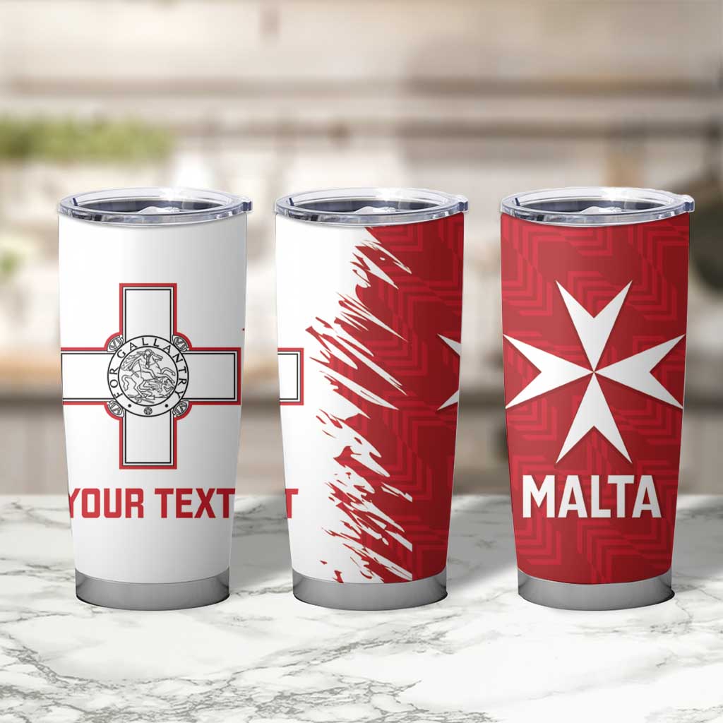 Custom Malta Football Tumbler Cup Go Champions Flag Style