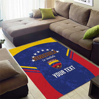 Custom Venezuela Football Area Rug Come On La Vinotinto Flag Color