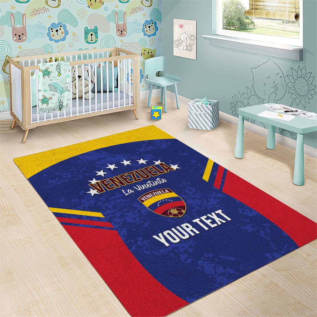 Custom Venezuela Football Area Rug Come On La Vinotinto Flag Color