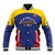 Custom Venezuela Football Baseball Jacket Come On La Vinotinto Flag Color