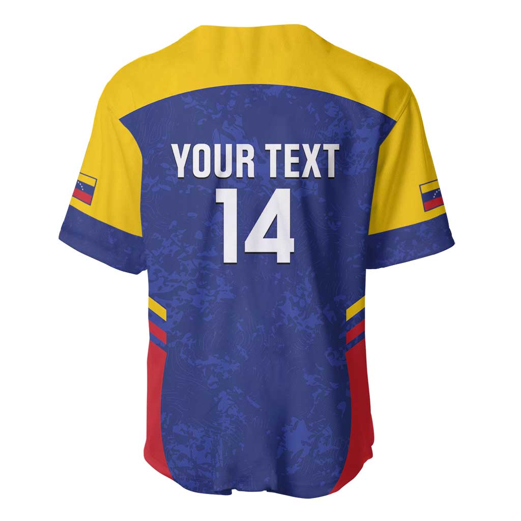 Custom Venezuela Football Baseball Jersey Come On La Vinotinto Flag Color