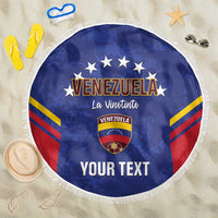 Custom Venezuela Football Beach Blanket Come On La Vinotinto Flag Color