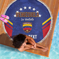 Custom Venezuela Football Beach Blanket Come On La Vinotinto Flag Color
