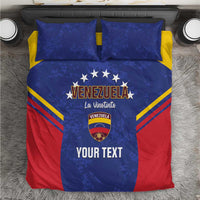 Custom Venezuela Football Bedding Set Come On La Vinotinto Flag Color