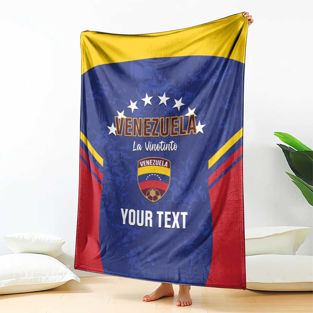 Custom Venezuela Football Blanket Come On La Vinotinto Flag Color