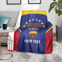Custom Venezuela Football Blanket Come On La Vinotinto Flag Color