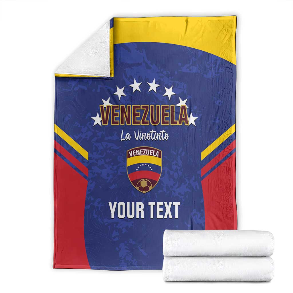 Custom Venezuela Football Blanket Come On La Vinotinto Flag Color