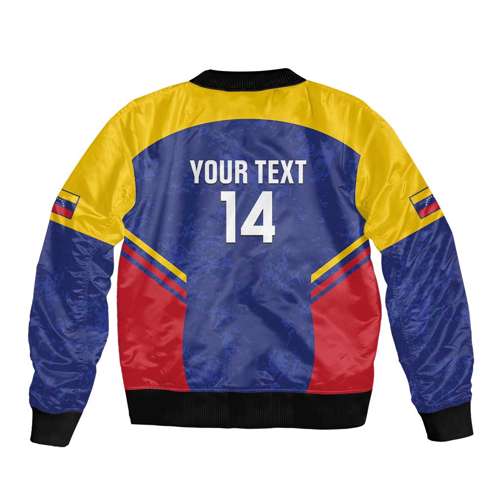 Custom Venezuela Football Bomber Jacket Come On La Vinotinto Flag Color