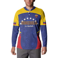 Custom Venezuela Football Button Sweatshirt Come On La Vinotinto Flag Color