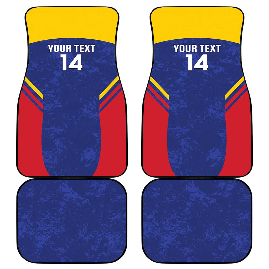 Custom Venezuela Football Car Mats Come On La Vinotinto Flag Color