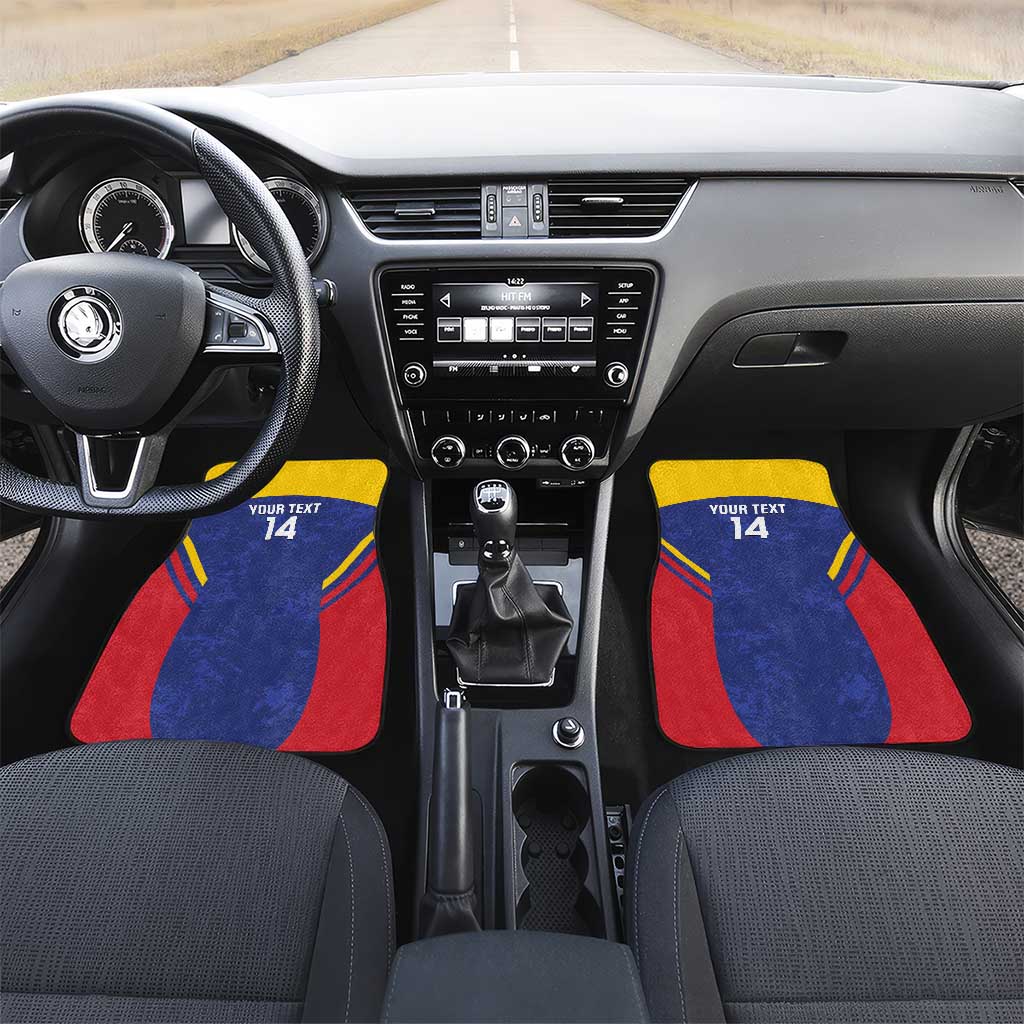 Custom Venezuela Football Car Mats Come On La Vinotinto Flag Color