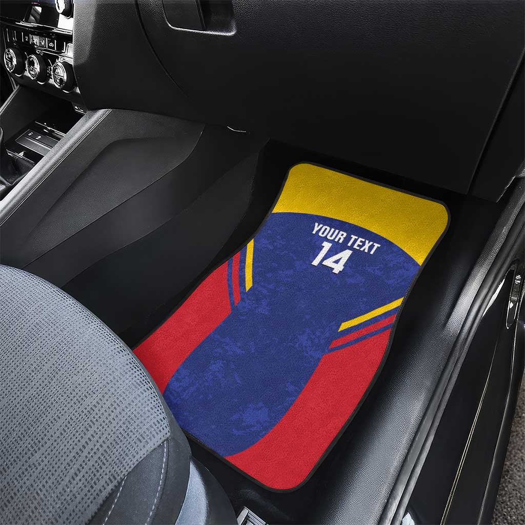 Custom Venezuela Football Car Mats Come On La Vinotinto Flag Color