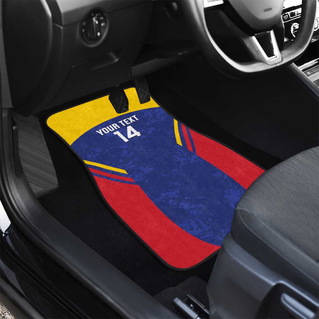 Custom Venezuela Football Car Mats Come On La Vinotinto Flag Color