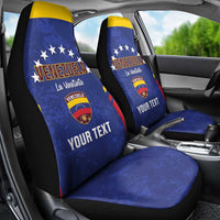 Custom Venezuela Football Car Seat Cover Come On La Vinotinto Flag Color