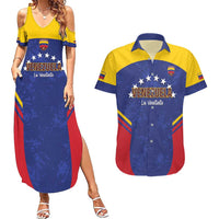 Custom Venezuela Football Couples Matching Summer Maxi Dress and Hawaiian Shirt Come On La Vinotinto Flag Color