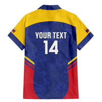 Custom Venezuela Football Family Matching Mermaid Dress and Hawaiian Shirt Come On La Vinotinto Flag Color