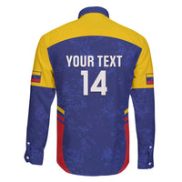 Custom Venezuela Football Family Matching Puletasi and Hawaiian Shirt Come On La Vinotinto Flag Color