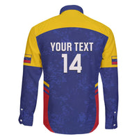 Custom Venezuela Football Family Matching Short Sleeve Bodycon Dress and Hawaiian Shirt Come On La Vinotinto Flag Color