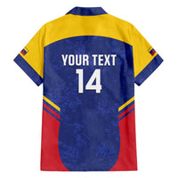 Custom Venezuela Football Family Matching Tank Maxi Dress and Hawaiian Shirt Come On La Vinotinto Flag Color