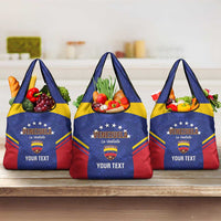 Custom Venezuela Football Grocery Bag Come On La Vinotinto Flag Color