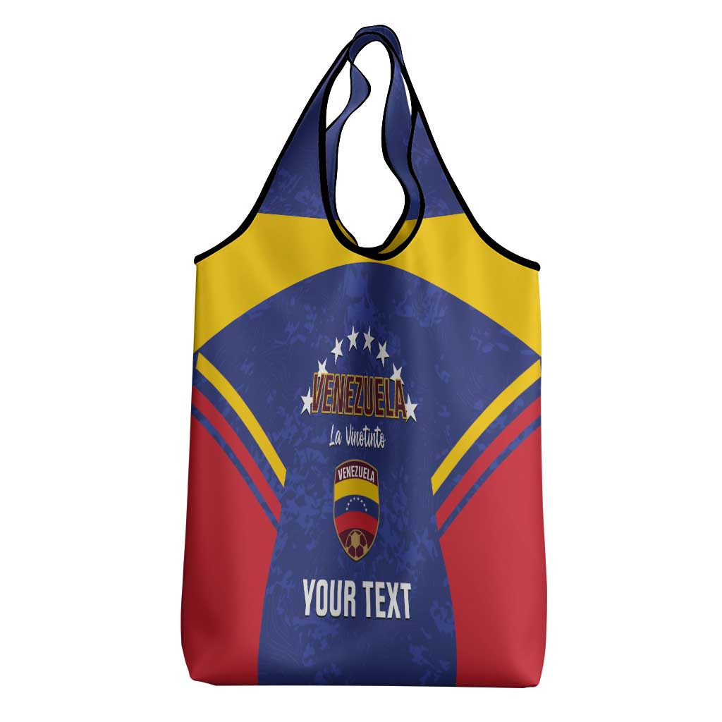 Custom Venezuela Football Grocery Bag Come On La Vinotinto Flag Color