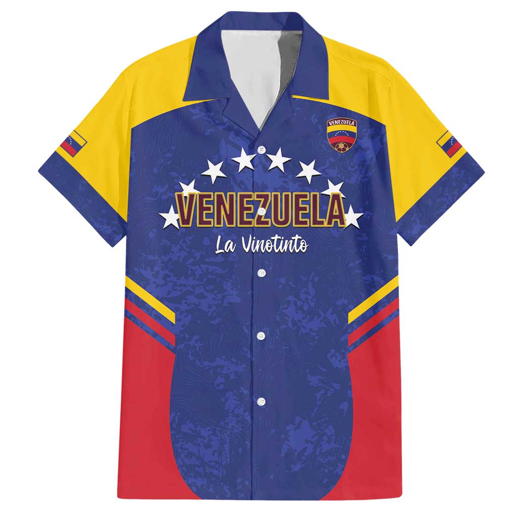 Custom Venezuela Football Hawaiian Shirt Come On La Vinotinto Flag Color