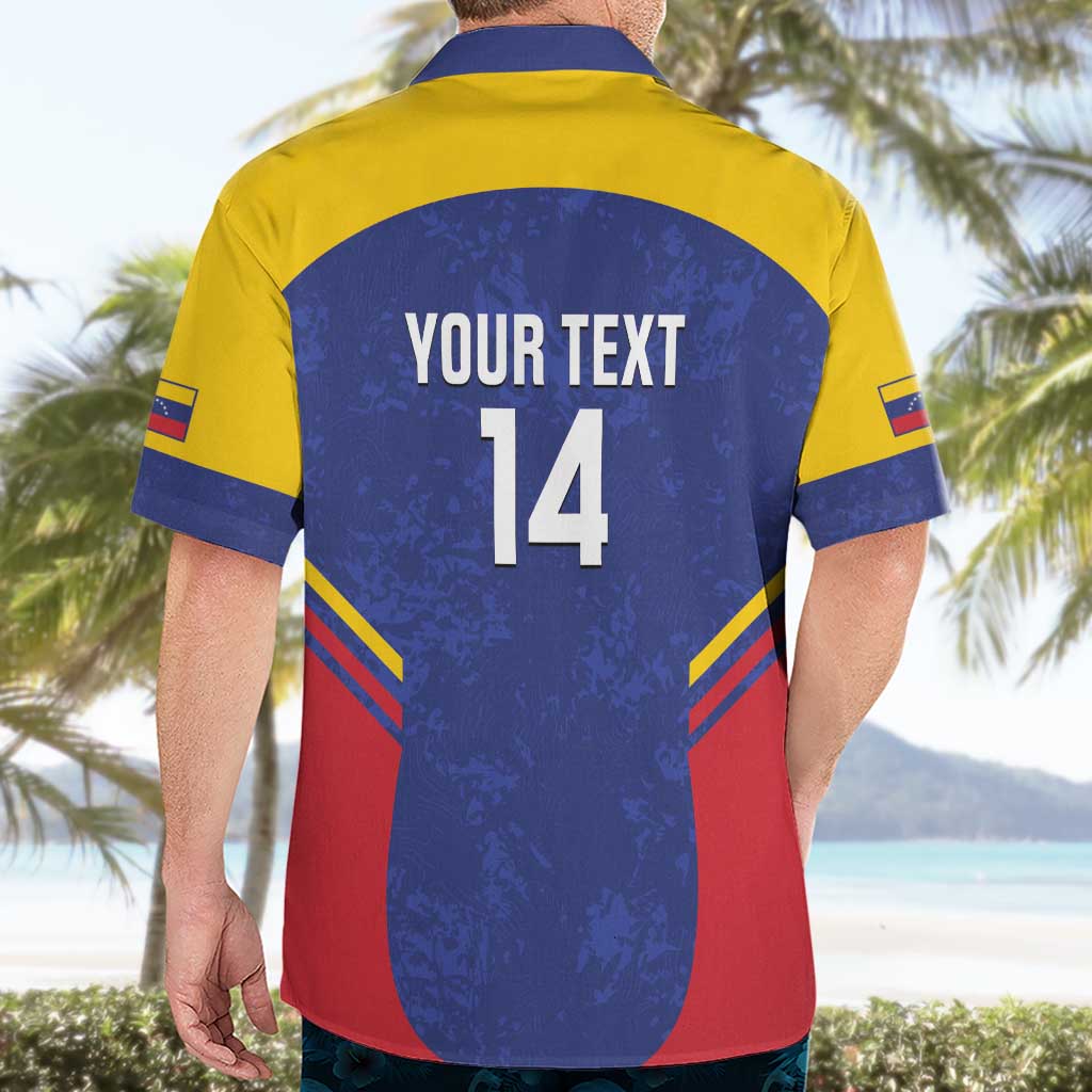 Custom Venezuela Football Hawaiian Shirt Come On La Vinotinto Flag Color