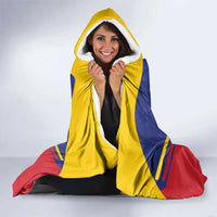 Custom Venezuela Football Hooded Blanket Come On La Vinotinto Flag Color