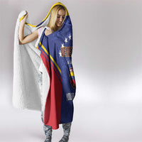 Custom Venezuela Football Hooded Blanket Come On La Vinotinto Flag Color