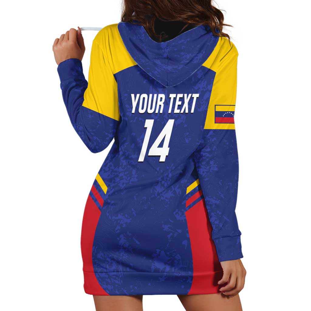 Custom Venezuela Football Hoodie Dress Come On La Vinotinto Flag Color