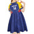 Custom Venezuela Football Kid Short Sleeve Dress Come On La Vinotinto Flag Color