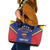 Custom Venezuela Football Leather Tote Bag Come On La Vinotinto Flag Color