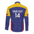 Custom Venezuela Football Long Sleeve Button Shirt Come On La Vinotinto Flag Color