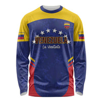 Custom Venezuela Football Long Sleeve Shirt Come On La Vinotinto Flag Color