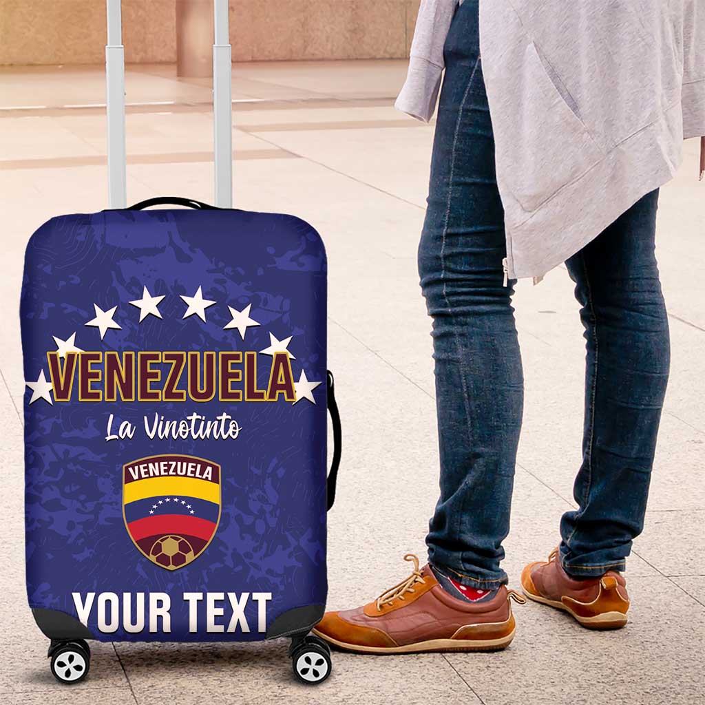 Custom Venezuela Football Luggage Cover Come On La Vinotinto Flag Color