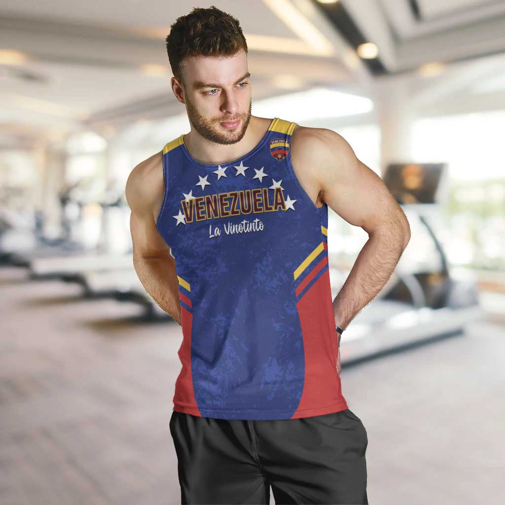 Custom Venezuela Football Men Tank Top Come On La Vinotinto Flag Color