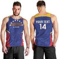 Custom Venezuela Football Men Tank Top Come On La Vinotinto Flag Color