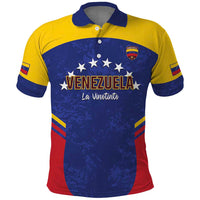 Custom Venezuela Football Polo Shirt Come On La Vinotinto Flag Color