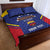 Custom Venezuela Football Quilt Bed Set Come On La Vinotinto Flag Color