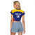 Custom Venezuela Football Raglan Cropped T Shirt Come On La Vinotinto Flag Color