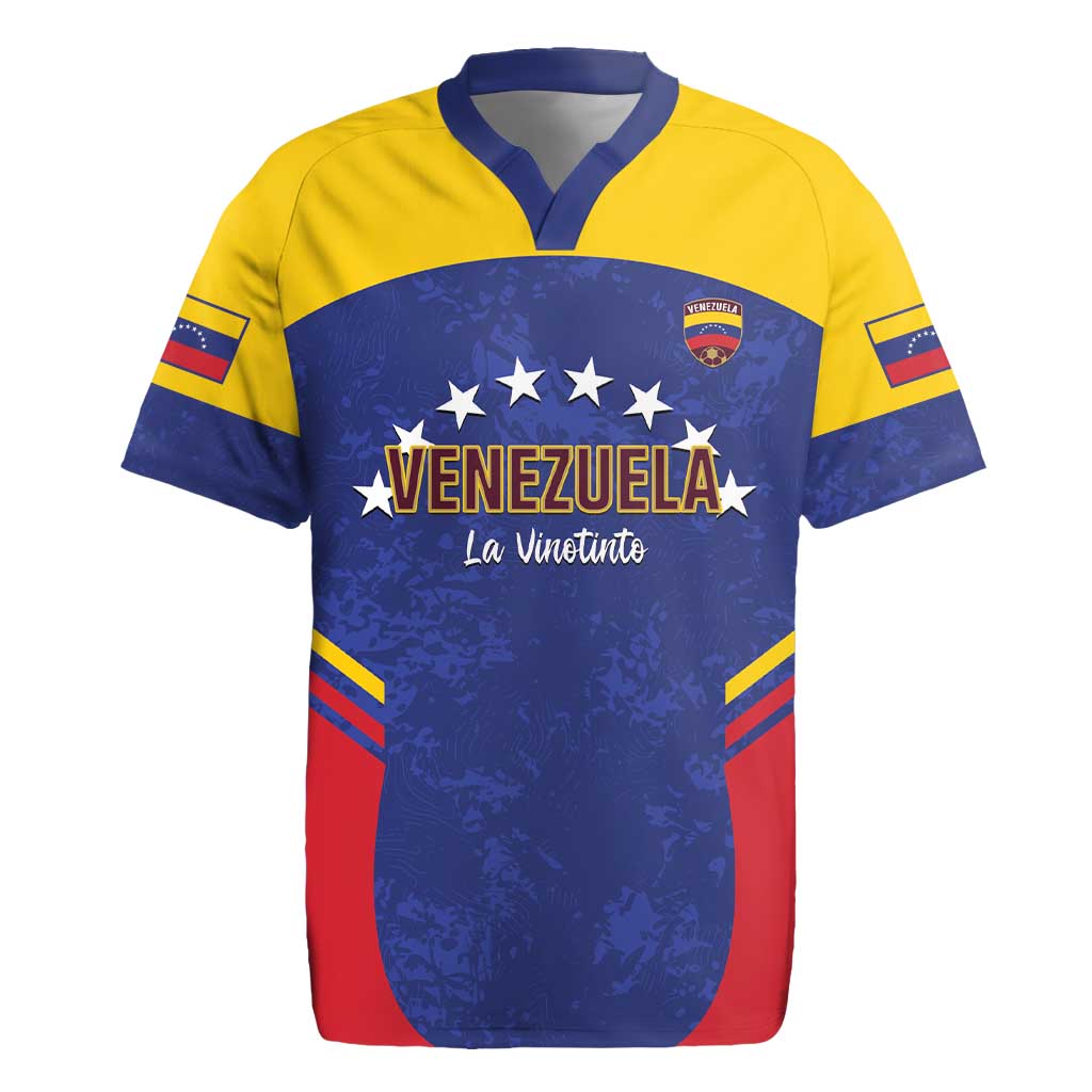 Custom Venezuela Football Rugby Jersey Come On La Vinotinto Flag Color