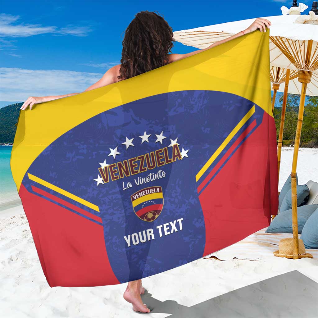 Custom Venezuela Football Sarong Come On La Vinotinto Flag Color