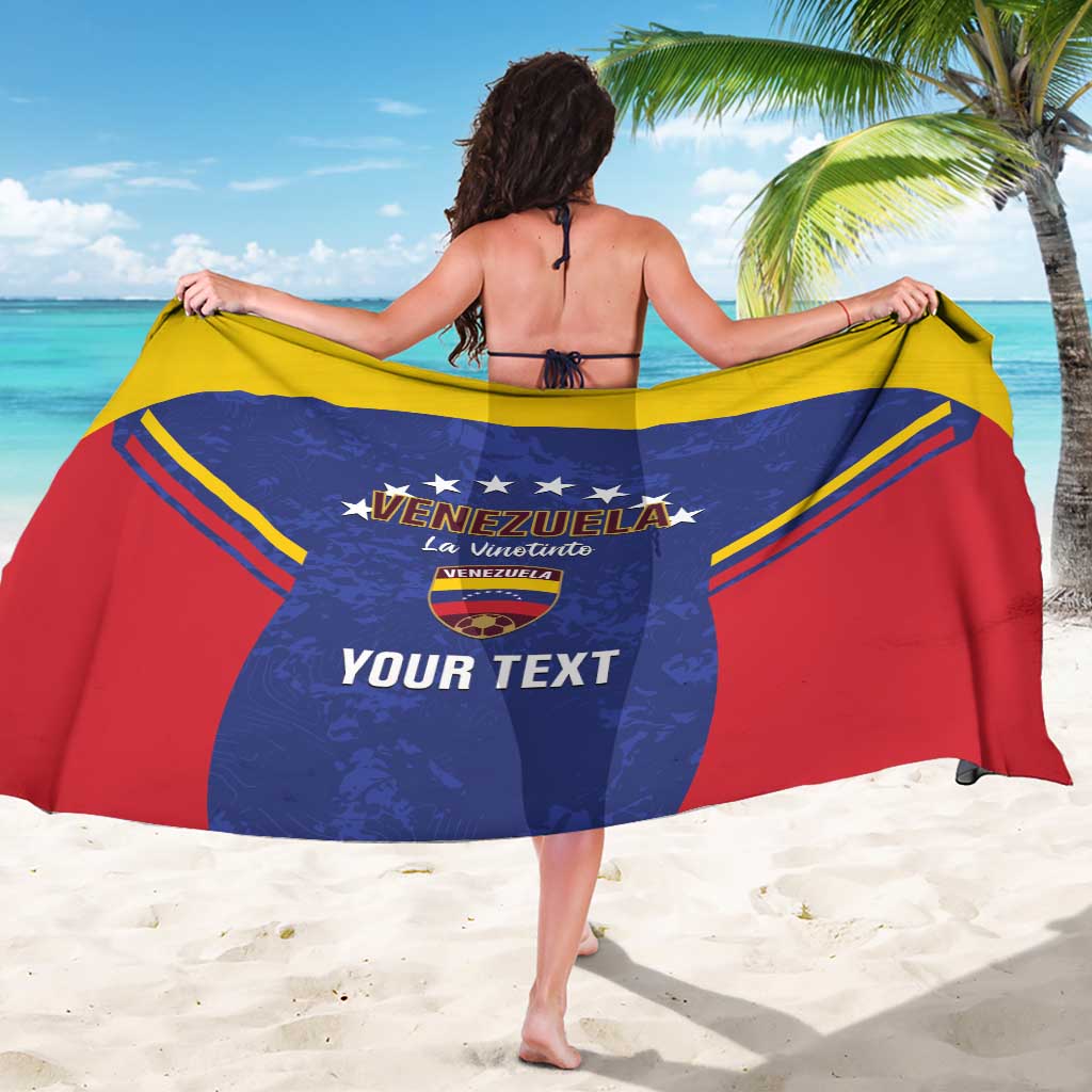 Custom Venezuela Football Sarong Come On La Vinotinto Flag Color