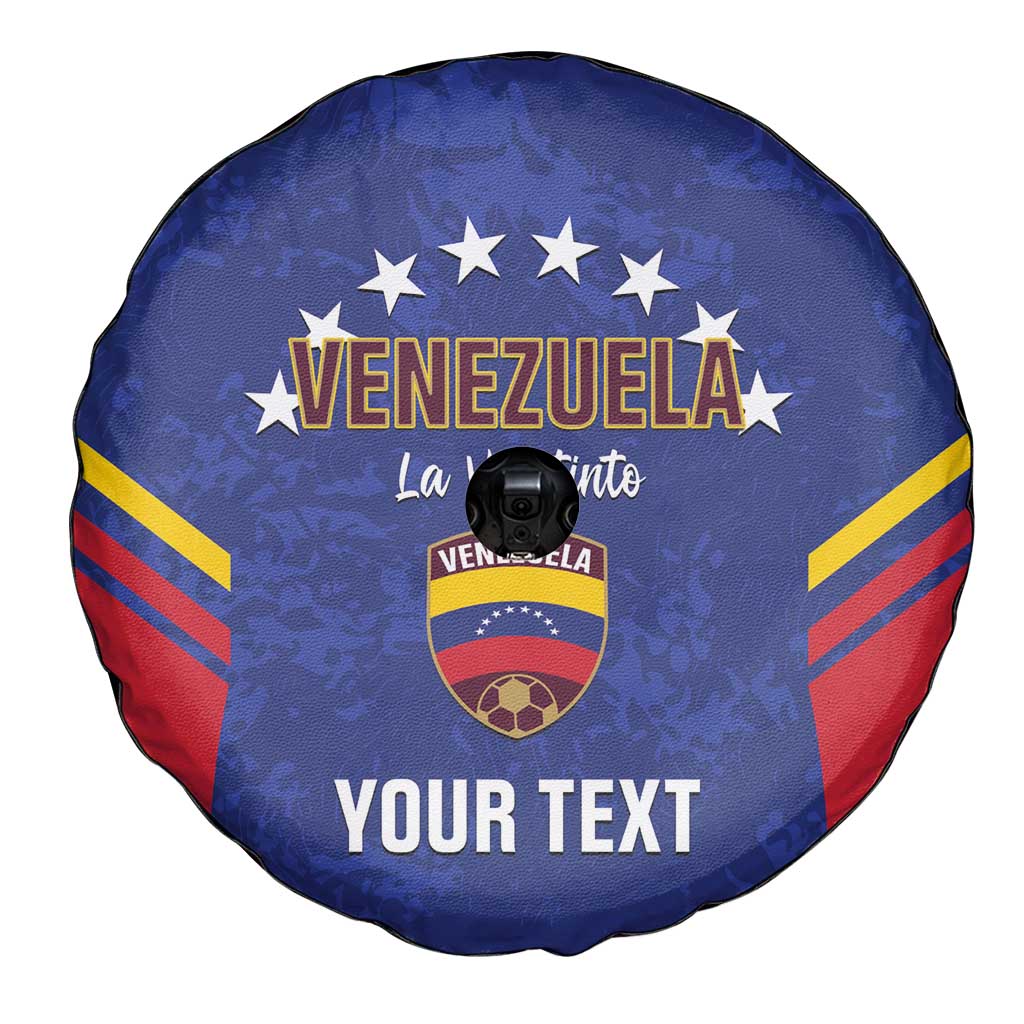 Custom Venezuela Football Spare Tire Cover Come On La Vinotinto Flag Color