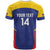 Custom Venezuela Football T Shirt Come On La Vinotinto Flag Color